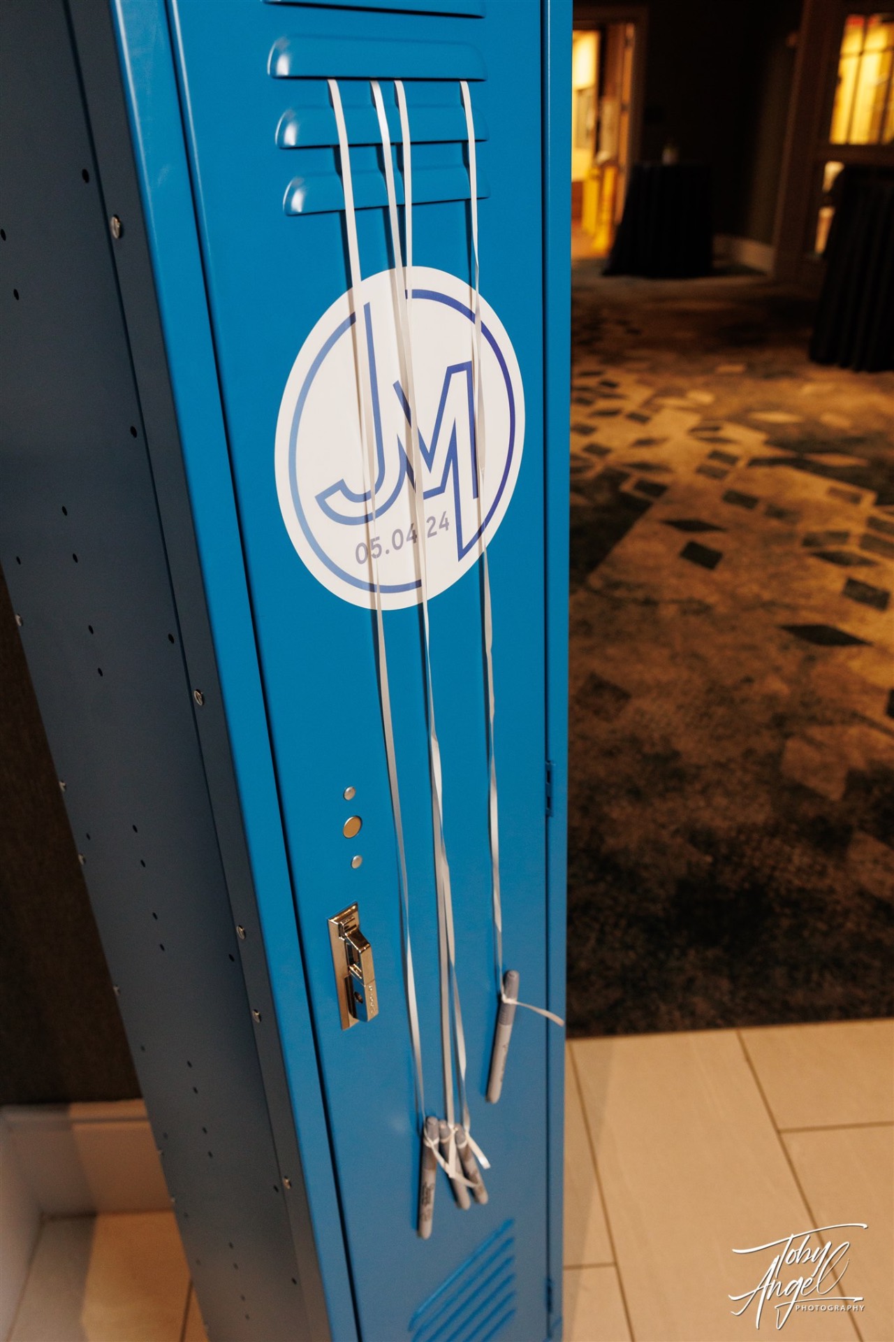 Custom branded event details, from locker graphics to logo-perfect finishing touches.