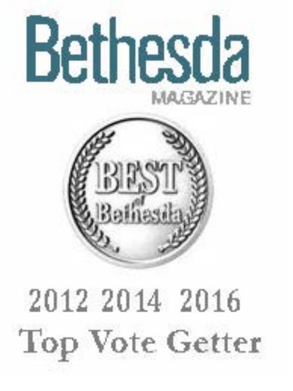 Bethesda Magazine Best of Bethesda 2012, 2014, 2016 Top Vote Getter
